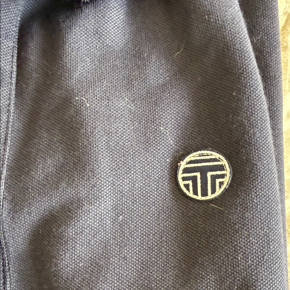 Tory Burch Navy Polo Shirt with White Trim - Picture 4 of 6